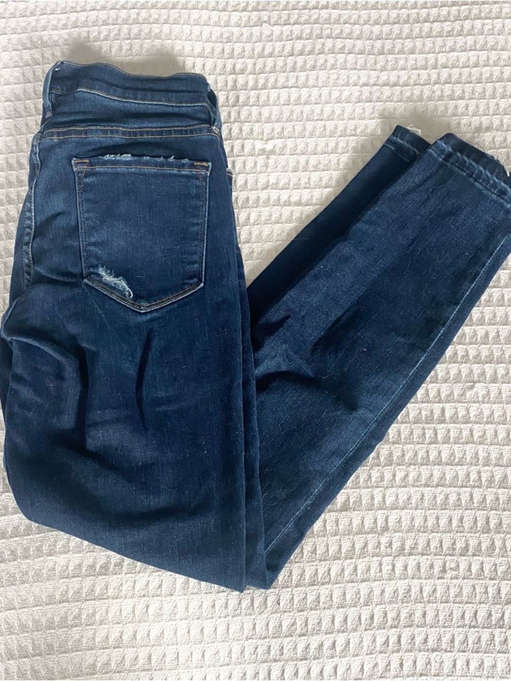 Frame Denim Dark Blue Le Skinny De Jeanne Jeans Sutter size 28